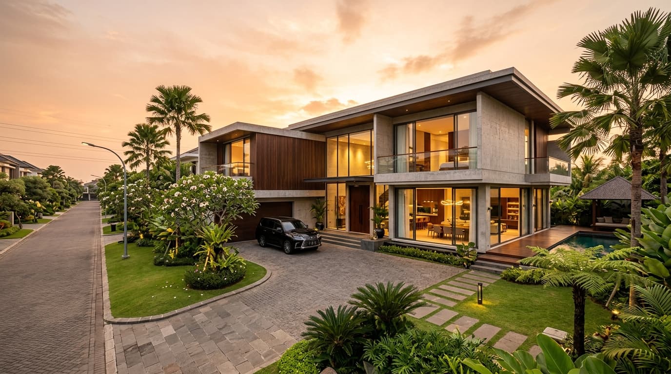 Hunian Tropis Modern Gallery Property Jawa Timur