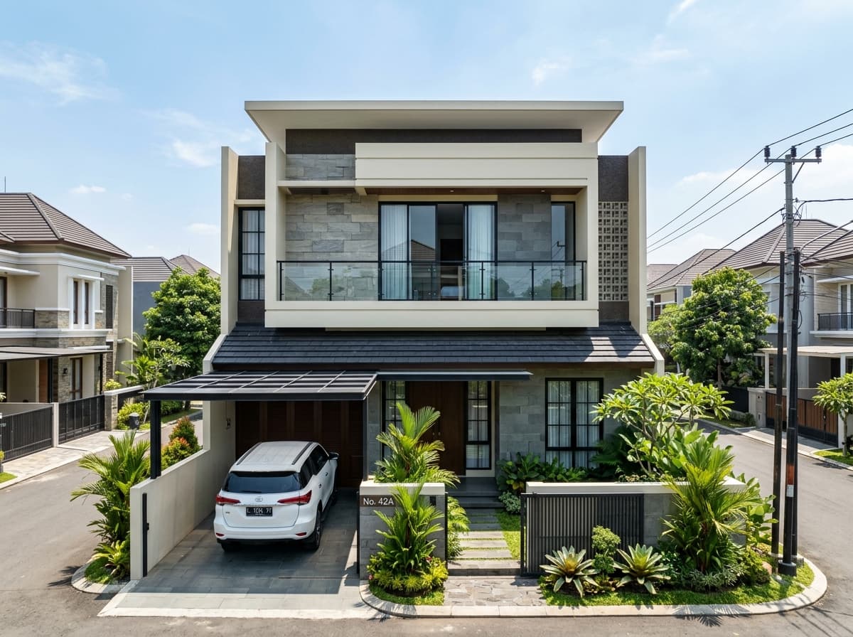 Rumah 2 Lantai Siap Huni Satelit Indah